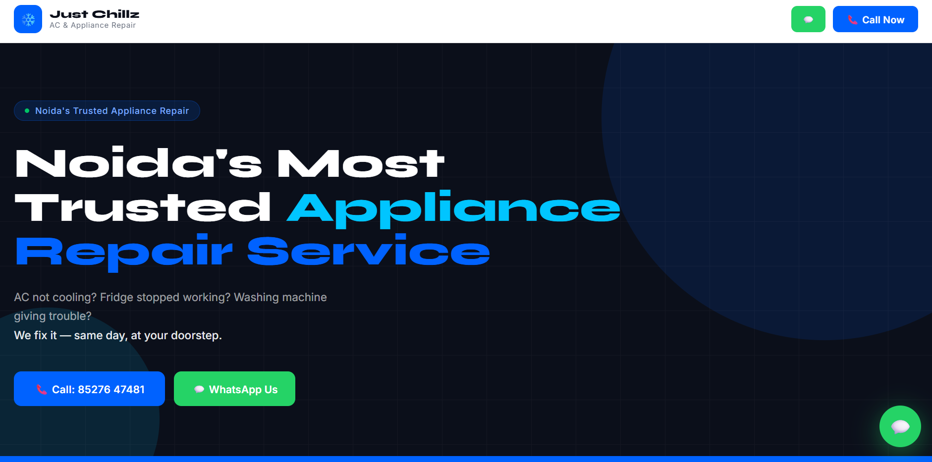 Appliance Repair Service Website