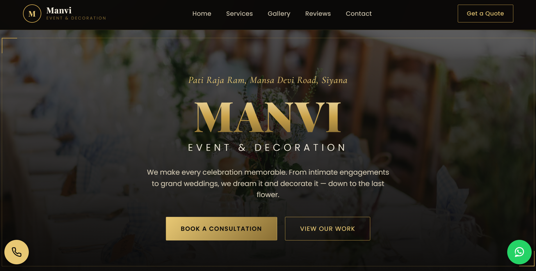 Event Decoration Website