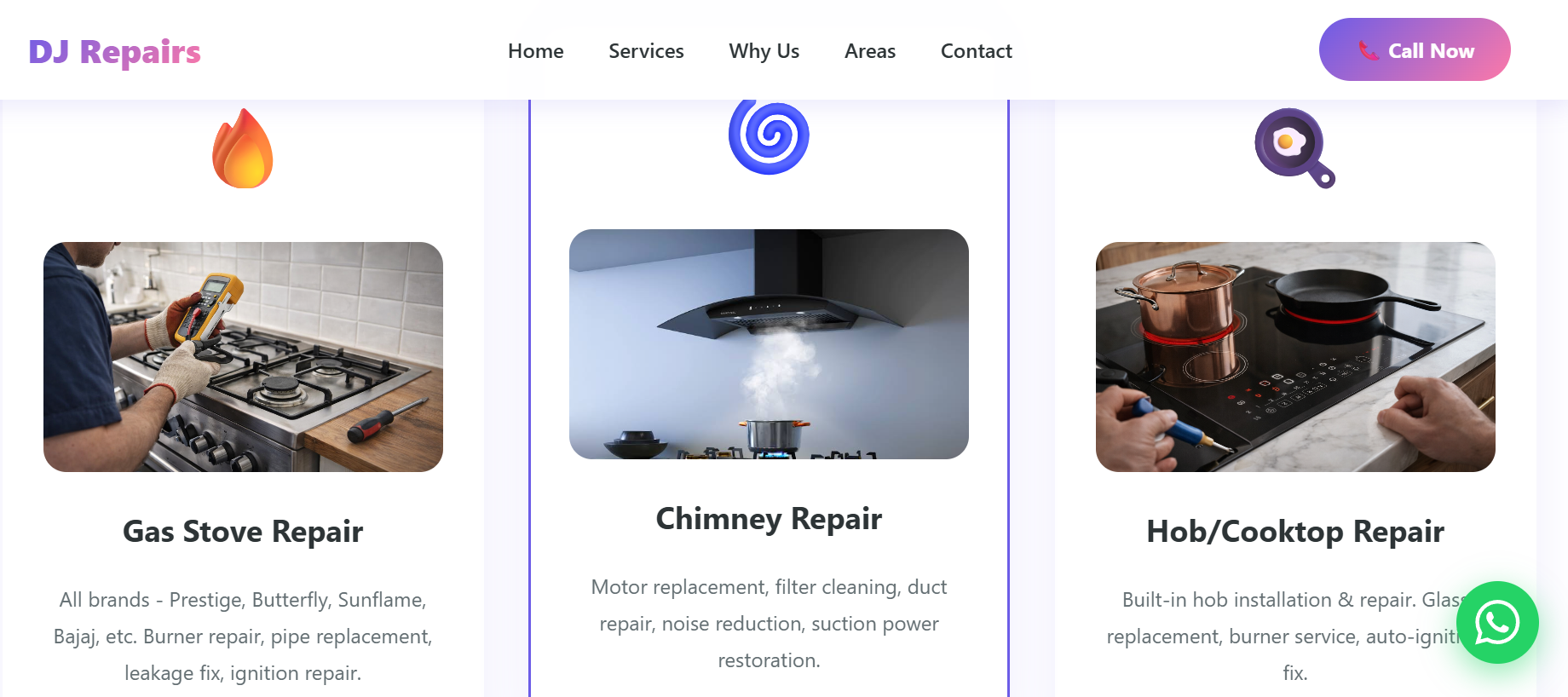 Bangalore Gas Stove Repair Website